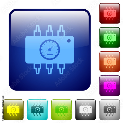 Color hardware diagnostics square buttons