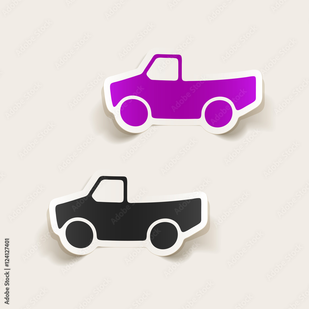 Obraz premium realistic design element: car pickup