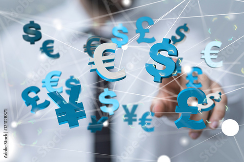 Billede på lærred money exchange