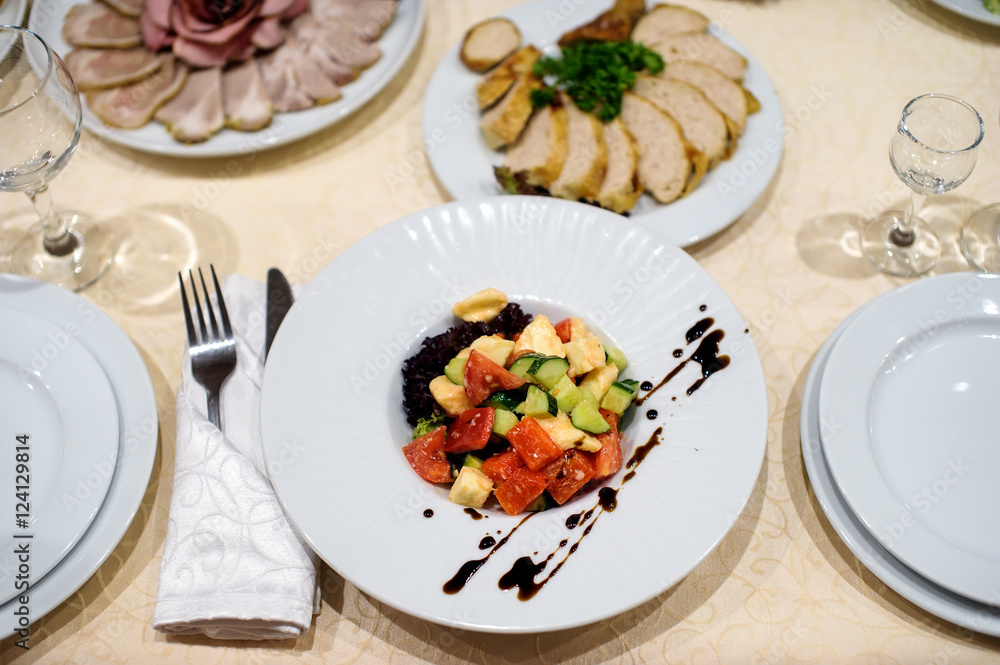 catering table set service with silverware catering table set service with silverware