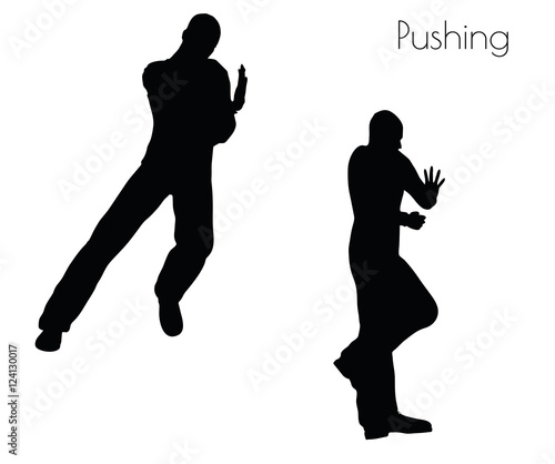  man in  Pushing  Action pose