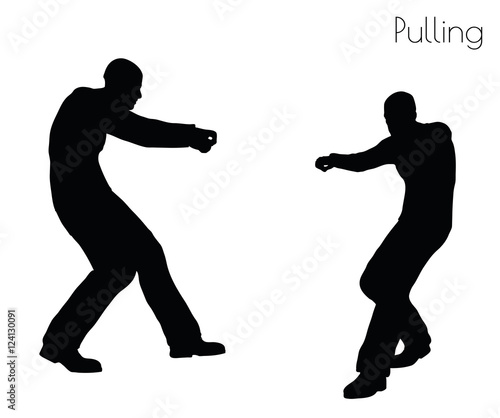 man in  Pulling  Action pose