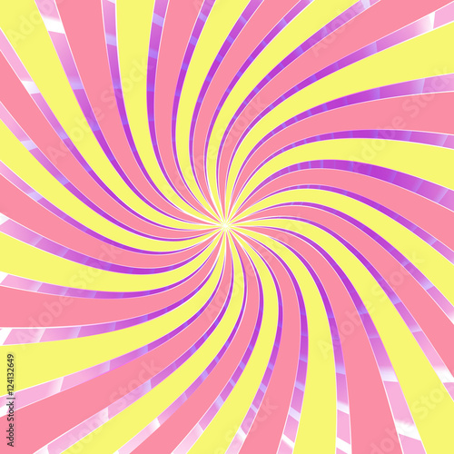 Abstract twirl background retro style. Vector illustration.