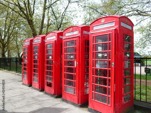 Cabines téléphoniques rouges à Londres (Royaume-Uni)