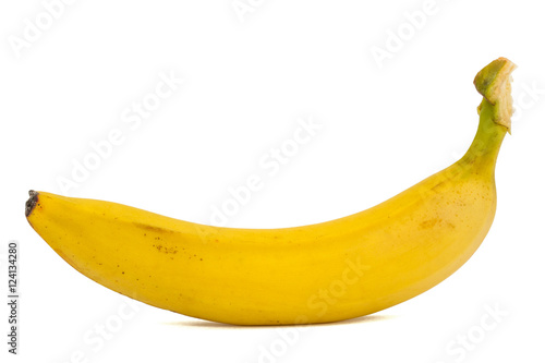 Fresh ripe banana, isolated on white background