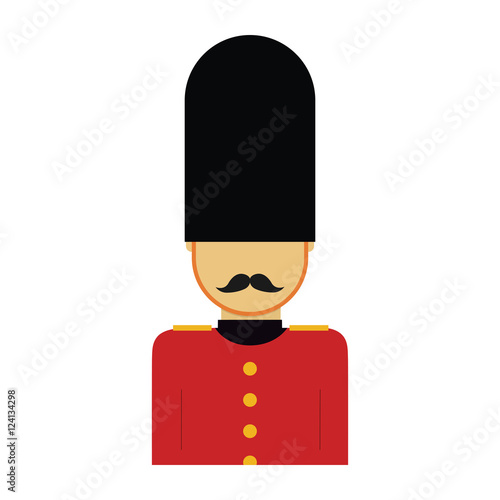england soldier isolated icon vector illustration design