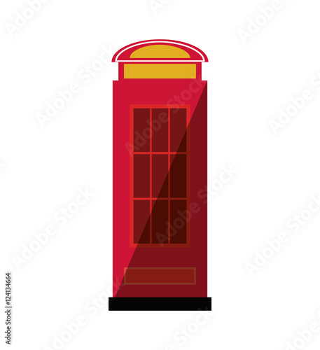 Wallpaper Mural telephone cab england isolated icon vector illustration design Torontodigital.ca