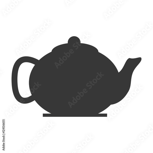 teapot silhouette isolated icon vector illustration design