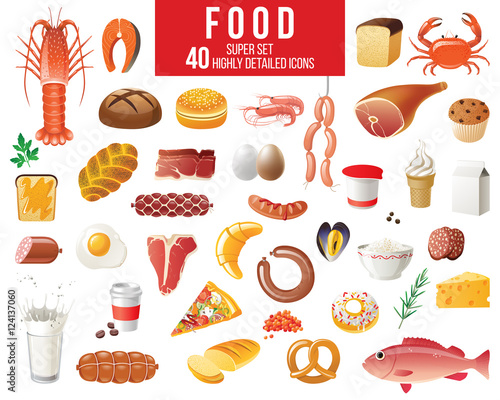 food icons set