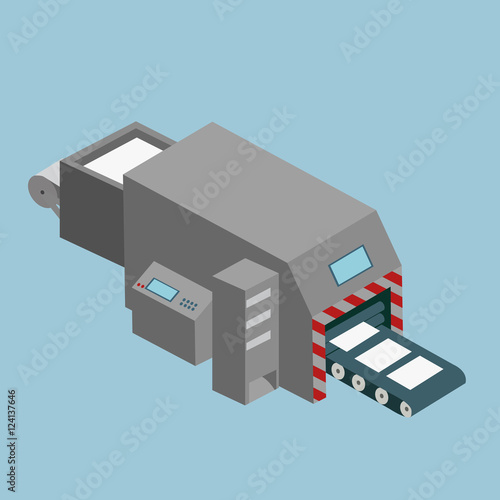 Printing machine isometric design