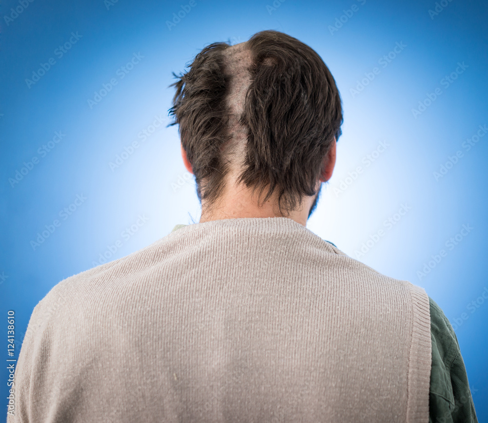 Conceptual two sides face portait photo of a man Conceptual two sides face portait photo of a man