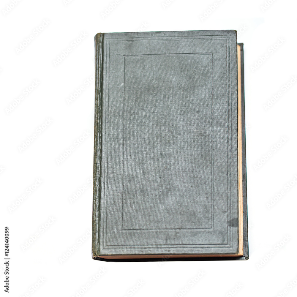 aged book isolated on white background. aged book isolated on white background.