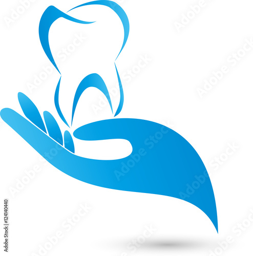 Zahn, Hand, Tooth, Logo, Vektor