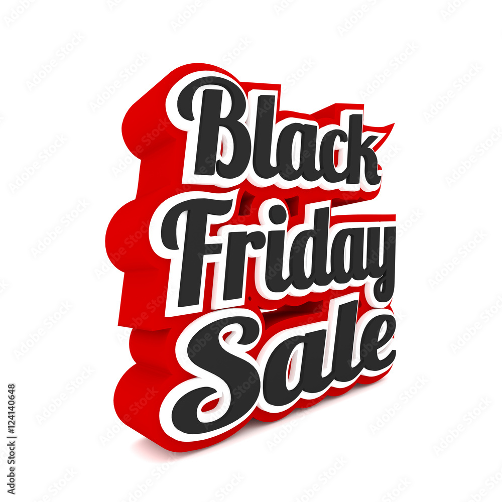 Black Friday sale on white