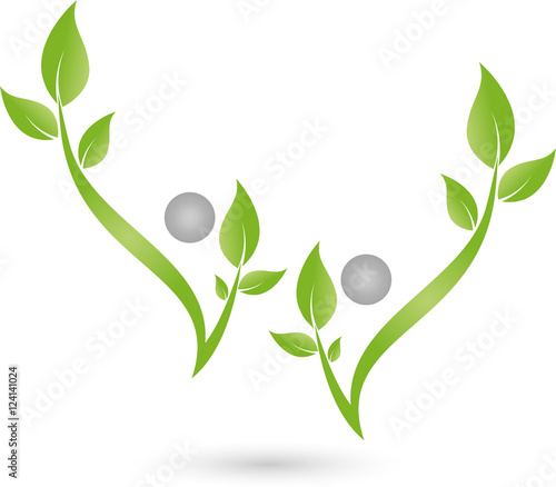 Menschen, Blätter, Pflanzen, Blumen