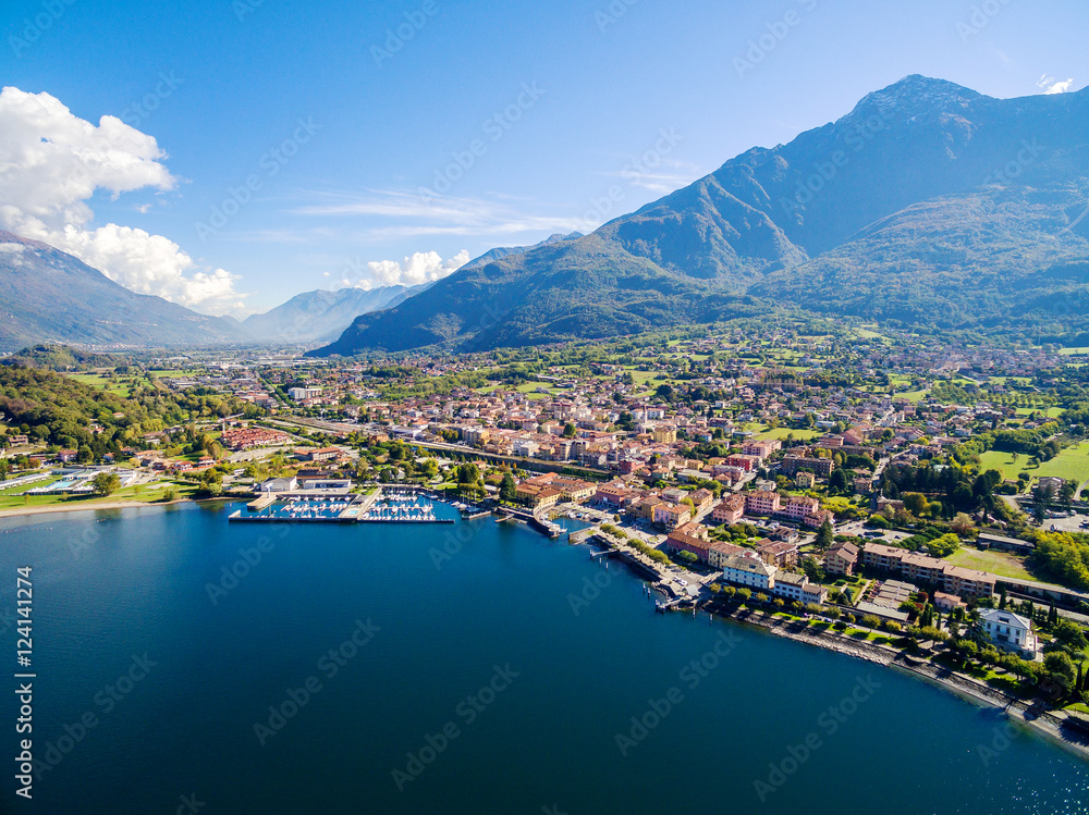 
Colico - Lago di Como (IT) - Vista aerea verso la Valtellina