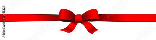Red ribbon vector isolated