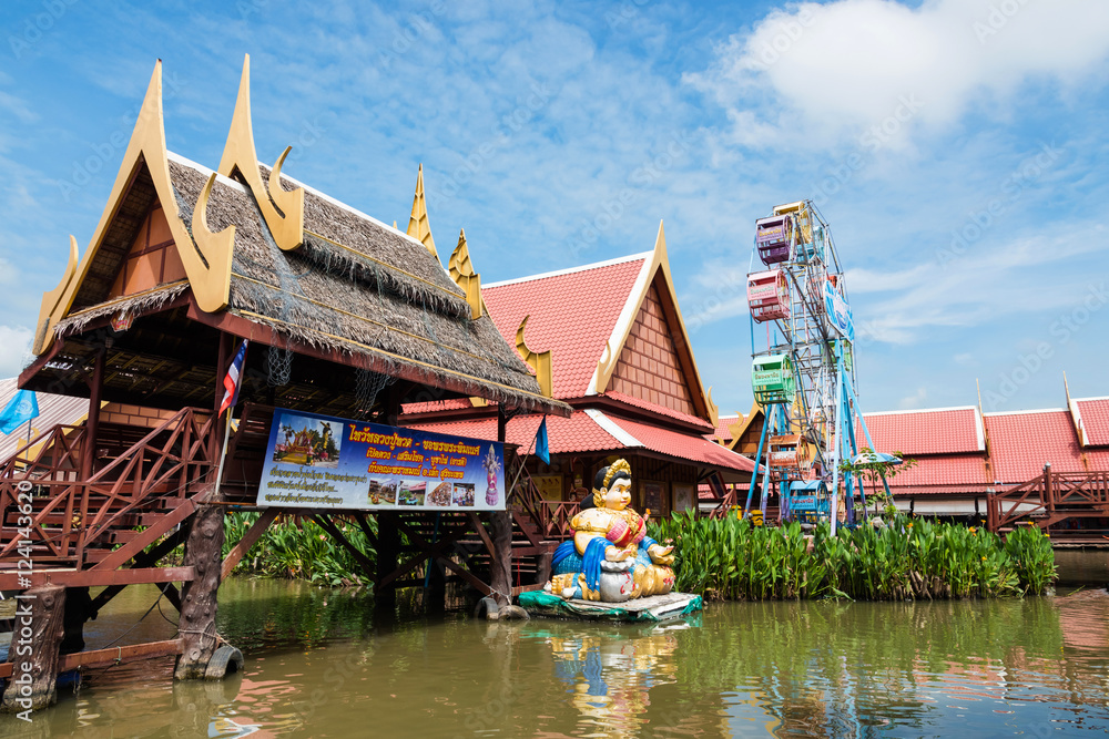 Ancient floating wooden village Ancient floating wooden village