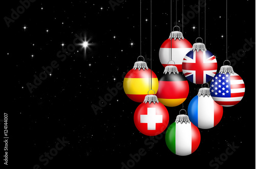 Internationale Weihnachtskugeln