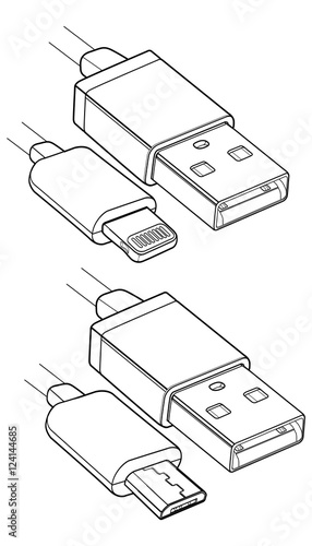 USB Cable - lightning cable and Micro USB