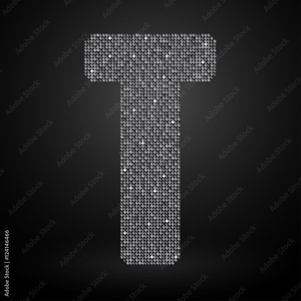 Silver sequins sings. Sequins alphabet. Eps 10. Silver sequins sings. Sequins alphabet. Eps 10.