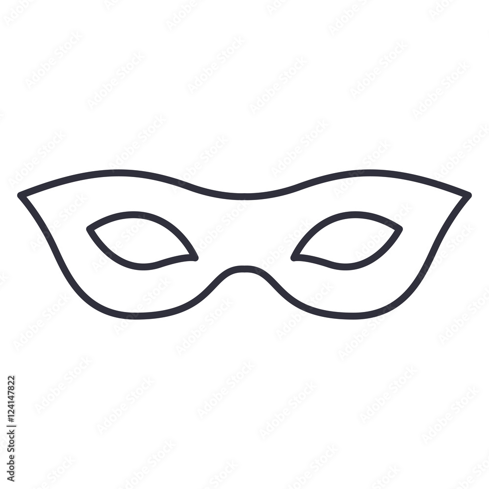 Mask icon. Masquerade carnival costume and party theme. Isolated design. Vector illustration Mask icon. Masquerade carnival costume and party theme. Isolated design. Vector illustration