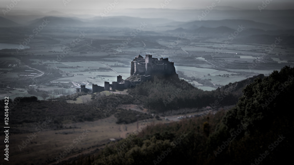 Medieval castle of Loarre in wildness, Aragon