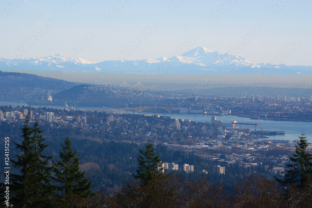 View Overlooking Vancouver, British Columbia, Canada
