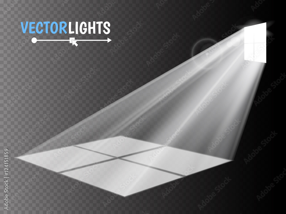 The light rays pass through the window. special effect for your artwork