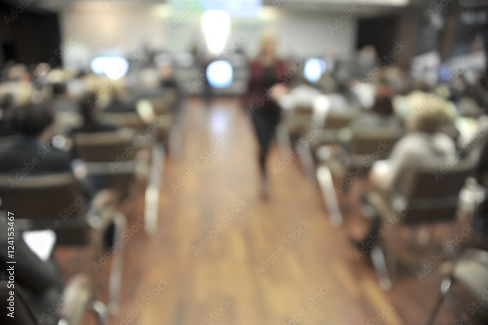 Business conference blurred Business conference blurred