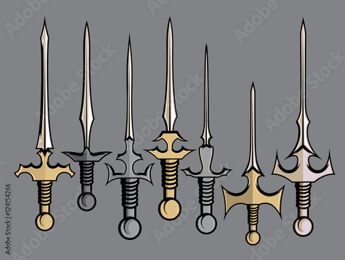 Vintage Swords Vector
