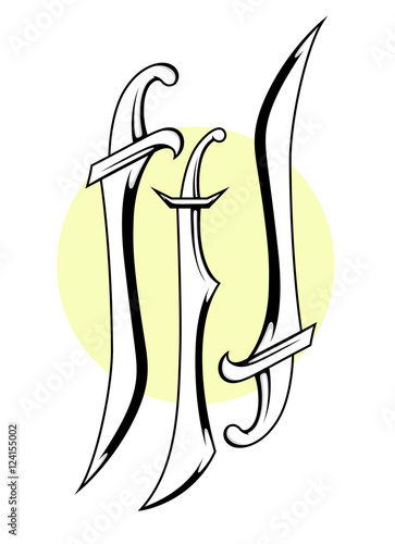 Retro Swords Designs