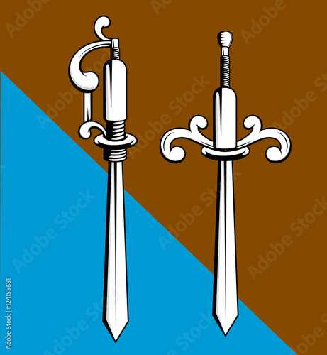Old Swords Designs Vector