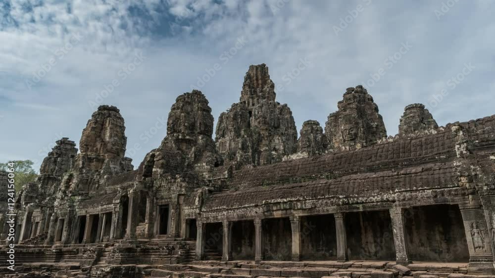 Bayon Temple timelapse, Siem Reap, Cambodia, 4K Time lapse Bayon Temple timelapse, Siem Reap, Cambodia, 4K Time lapse