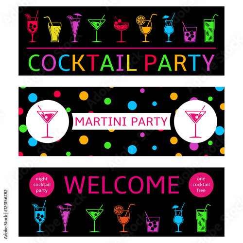 Cocktail party banners