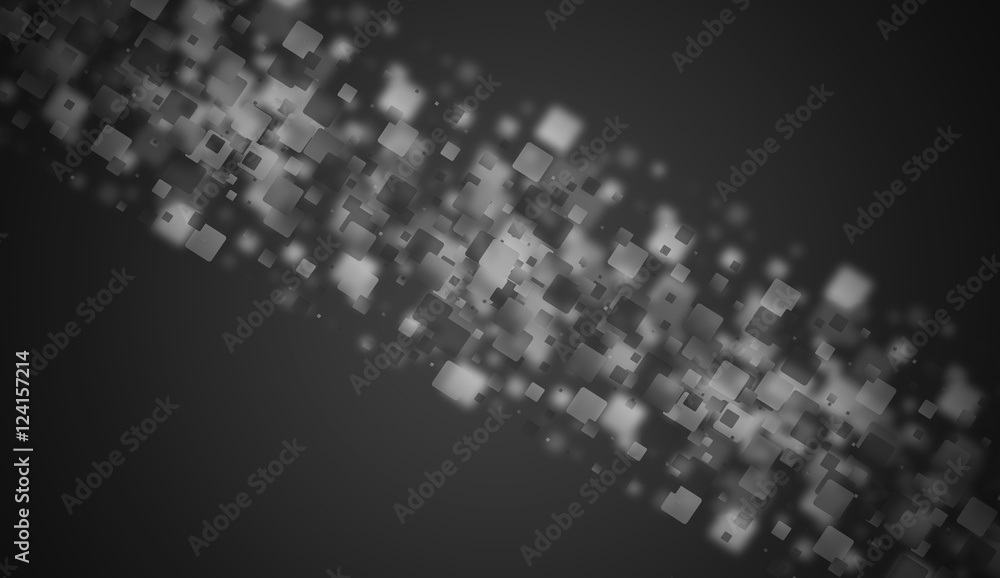 black and white square glow background