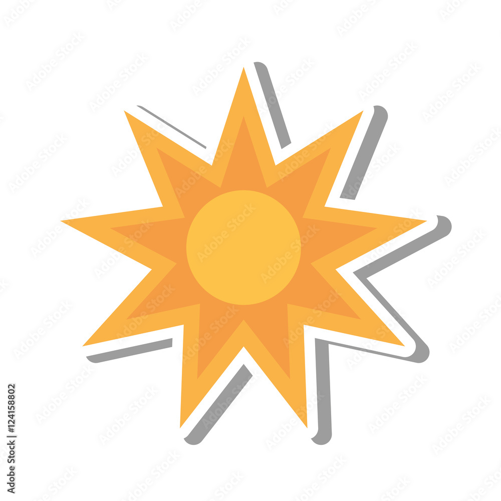 sun star climate isolated icon vector illustration design sun star climate isolated icon vector illustration design