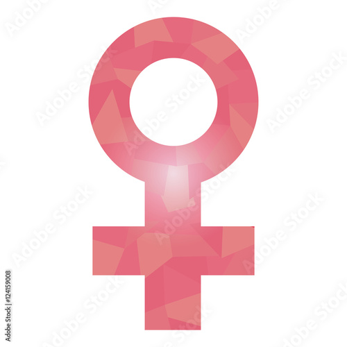 Isolated women symbol