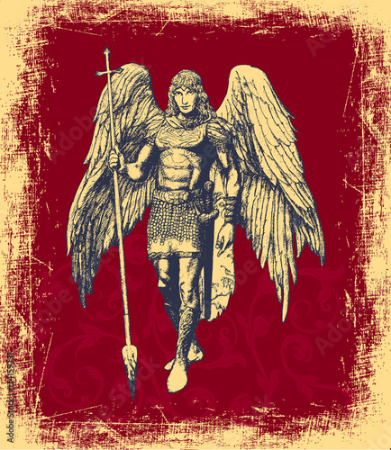 Valentine's day card with angel