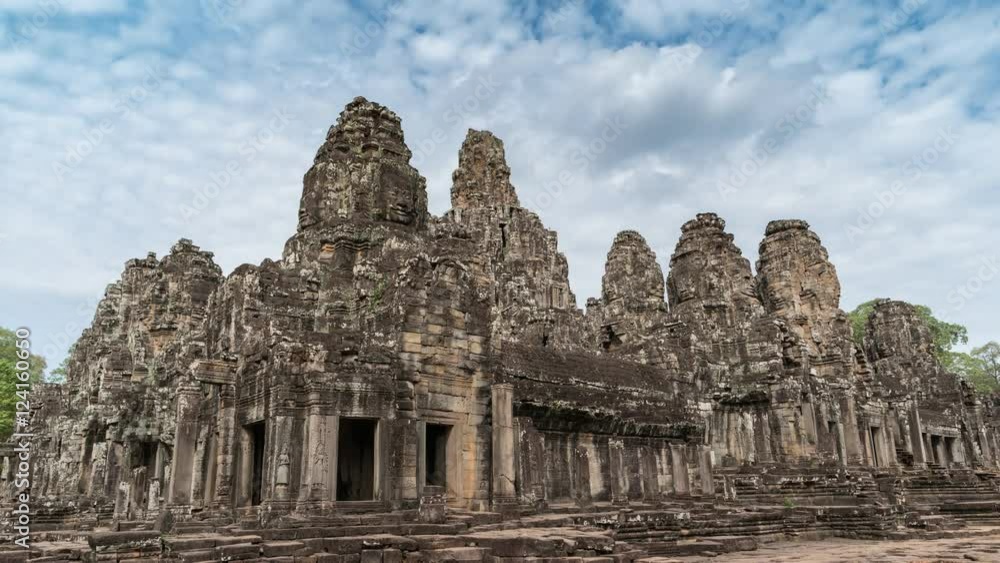 Bayon Temple timelapse, Siem Reap, Cambodia, 4K Time lapse Bayon Temple timelapse, Siem Reap, Cambodia, 4K Time lapse