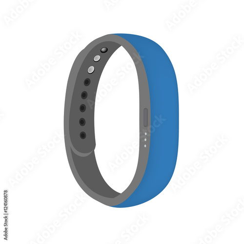 Light blue color smart band vector isolated