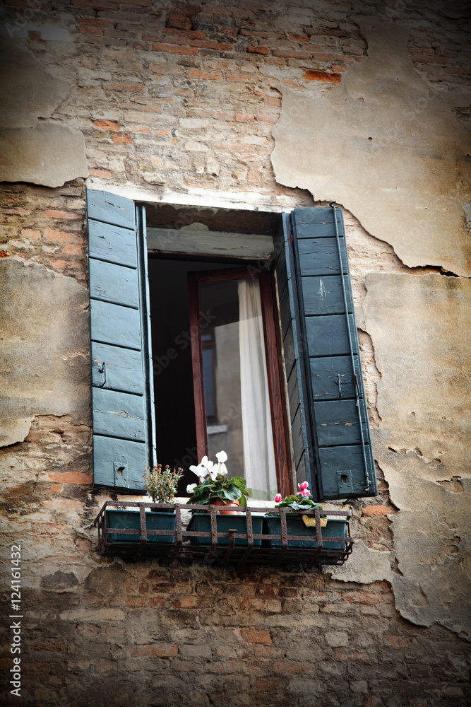 Bella Italia series. Old Venice window.