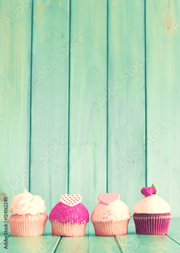 Vintage Valentines Day Cupcakes