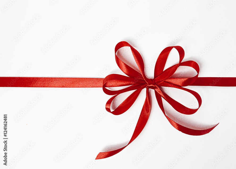 regalo fiocco rosso natale capodanno Stock Photo | Adobe Stock