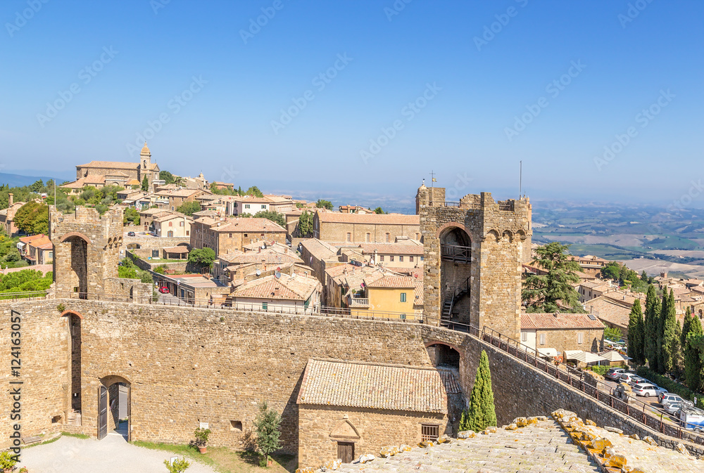 Montalcino, Italy. The fortress and the city