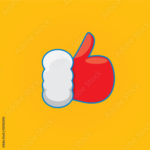 Santa Claus like icon vector illustration.