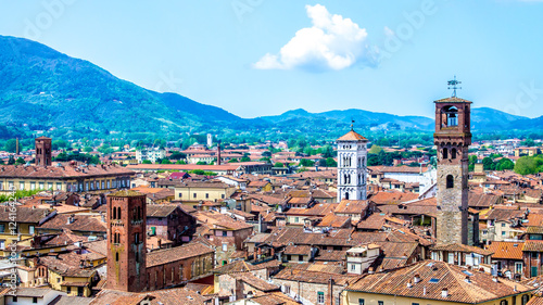 cityscape of Lucca, in Tuscany, Italy © marcociannarel