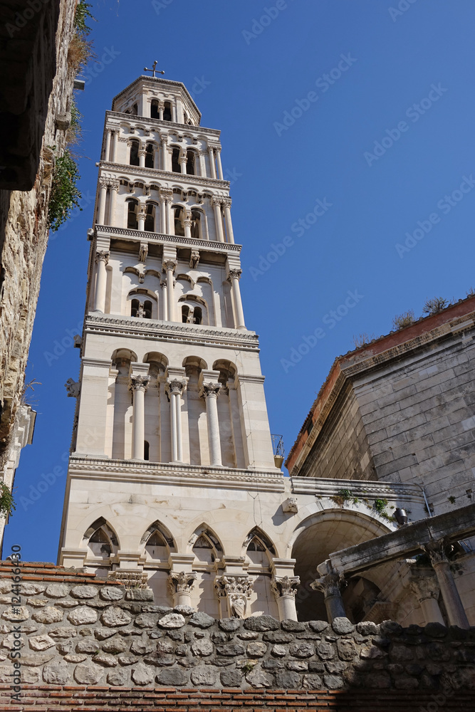 The Cathedral bell tower in Split