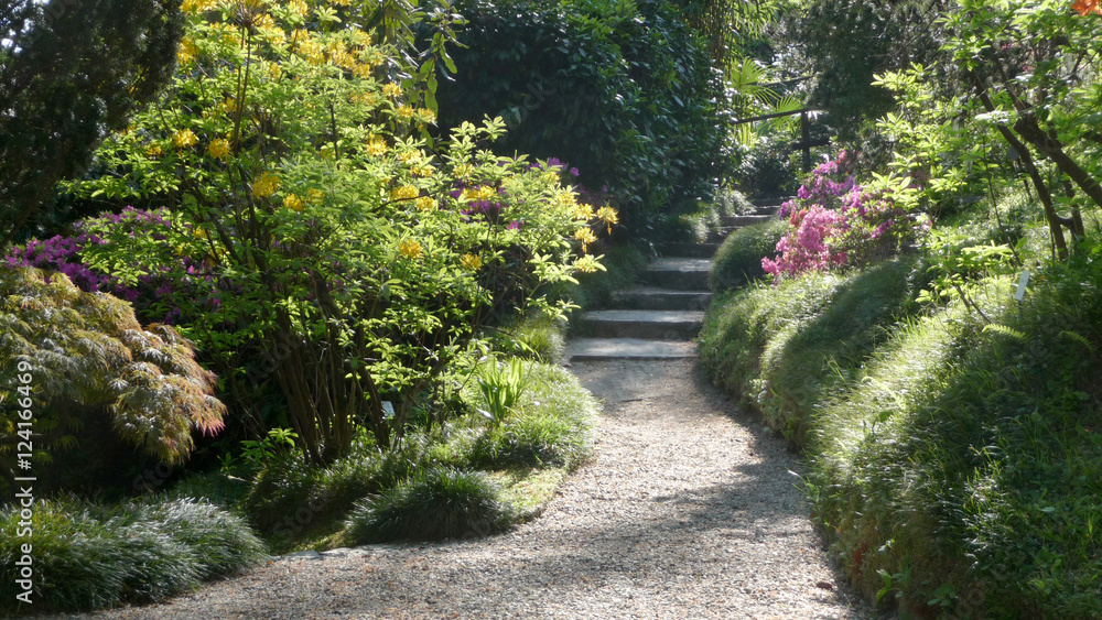 Naklejka premium Villa Carlotta at Tremezzo on the Lake Como