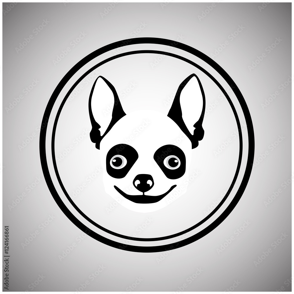 Small Dog Animal Pet Web Icon Flat Vector Illustration Small Dog Animal Pet Web Icon Flat Vector Illustration
